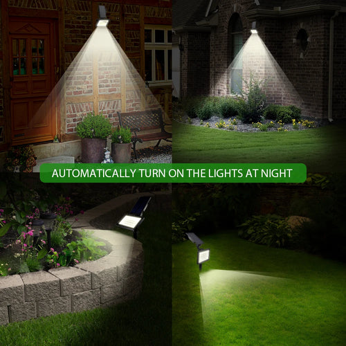 lampe solaire extérieure 50 led t-sunrise éclairage mural décoratif - vue 6 sur 7