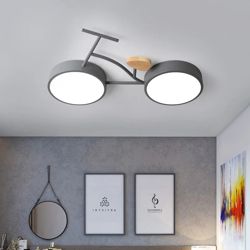 Plafonnier LED au design nordique moderne - vue 3 sur 9