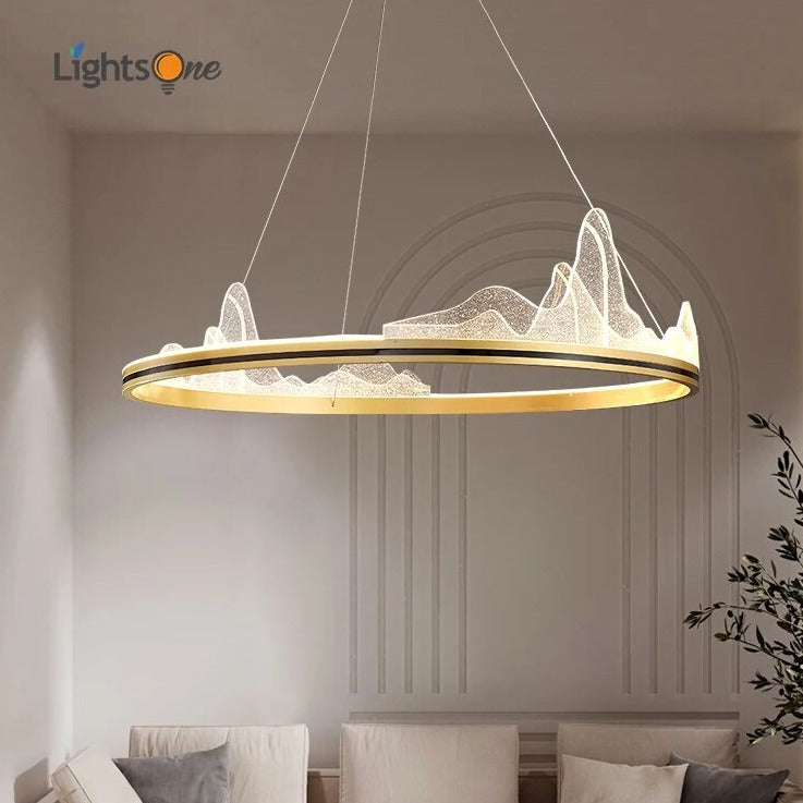 Luxe cercle design suspensions villa