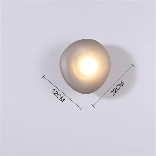 applique murale led galets verre moderne déco intérieur hotel couloir plafonnier éclairage - vue 22 sur 22