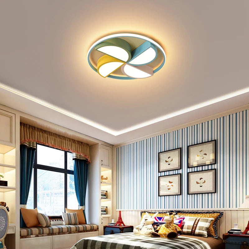 plafonnier led créatif avec télécommande pour enfant décoratif mignon - vue 3 sur 10
