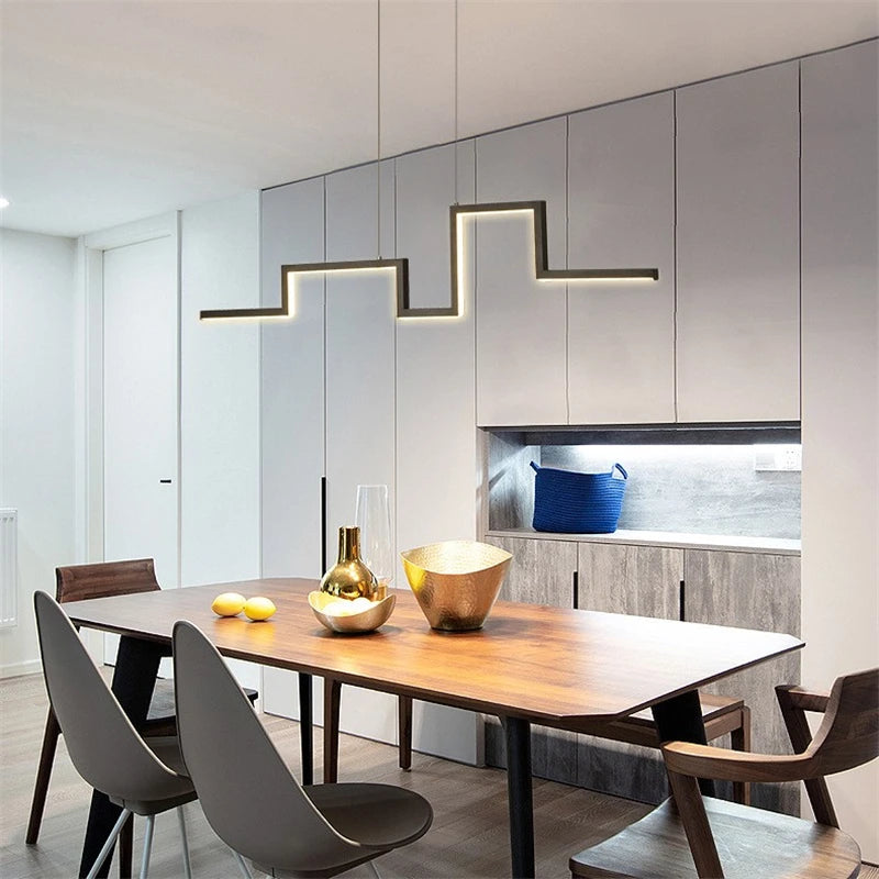 lustre géométrique post-moderne nordique led pour restaurant