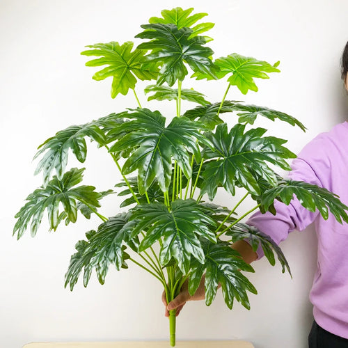 plantes artificielles monstera grandes feuilles pour décoration intérieure - vue 20 sur 21