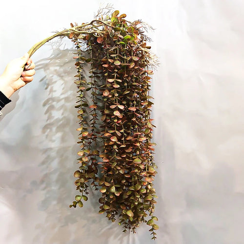 plantes artificielles en rotin d'eucalyptus pour décoration murale et extérieure - vue 3 sur 8