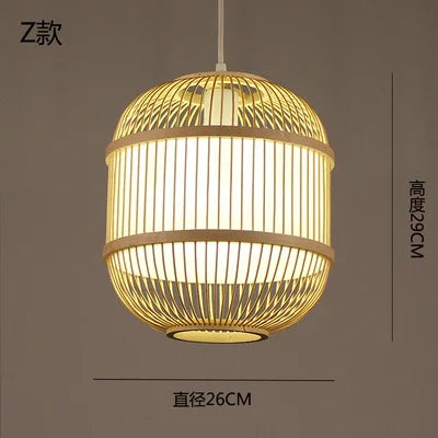 lustre en bambou style zen pour ambiance relaxante - vue 20 sur 29