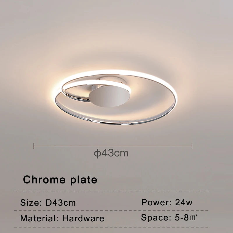 plafonnier led moderne pour décoration intérieure design élégant - vue 10 sur 10