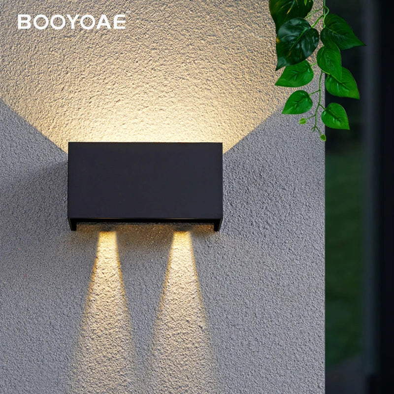 Applique extérieure IP54 étanche Simple aluminium monté en Surface originalité cuboïde réglable décoration éclairage mural