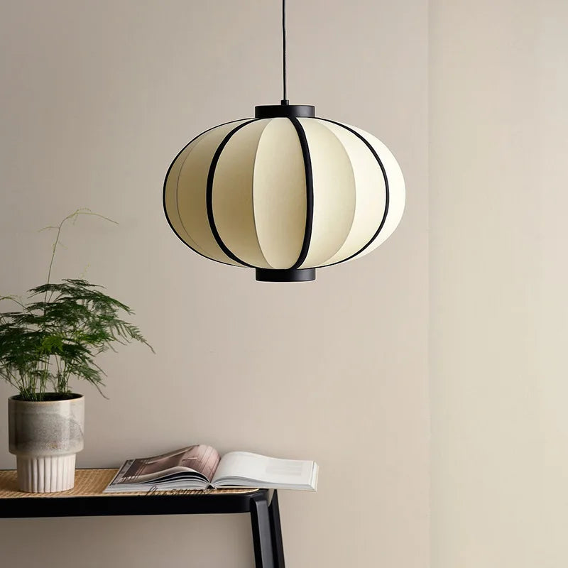 suspension tissu nordique concepteur Simple lampe à main cuisine luminaire salon salle à manger - vue 7 sur 10