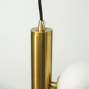 lustre moderne en verre mat suspension led luminarias