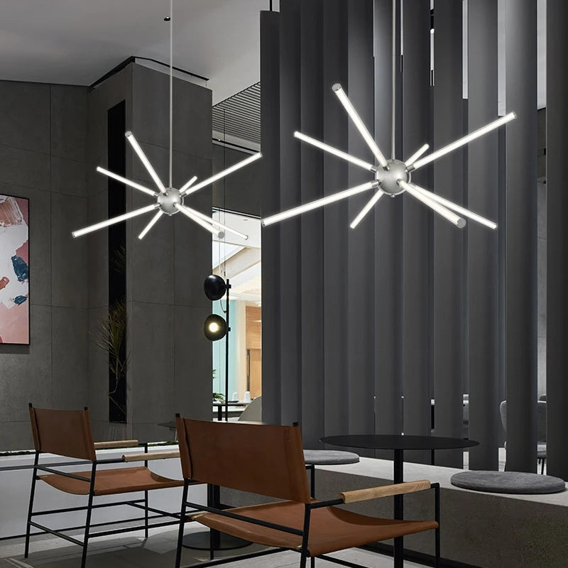 suspension moderne en aluminium pour intérieur bar et cuisine - vue 4 sur 9
