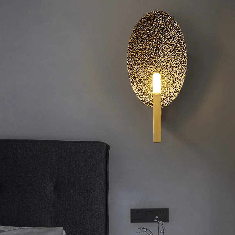 Applique murale nordique simple en cuivre - vue 5 sur 6