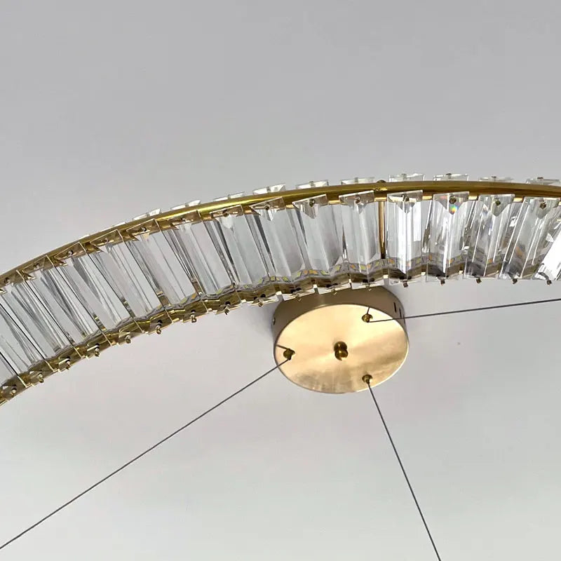 Lustre LED en cristal design moderne de luxe décorative