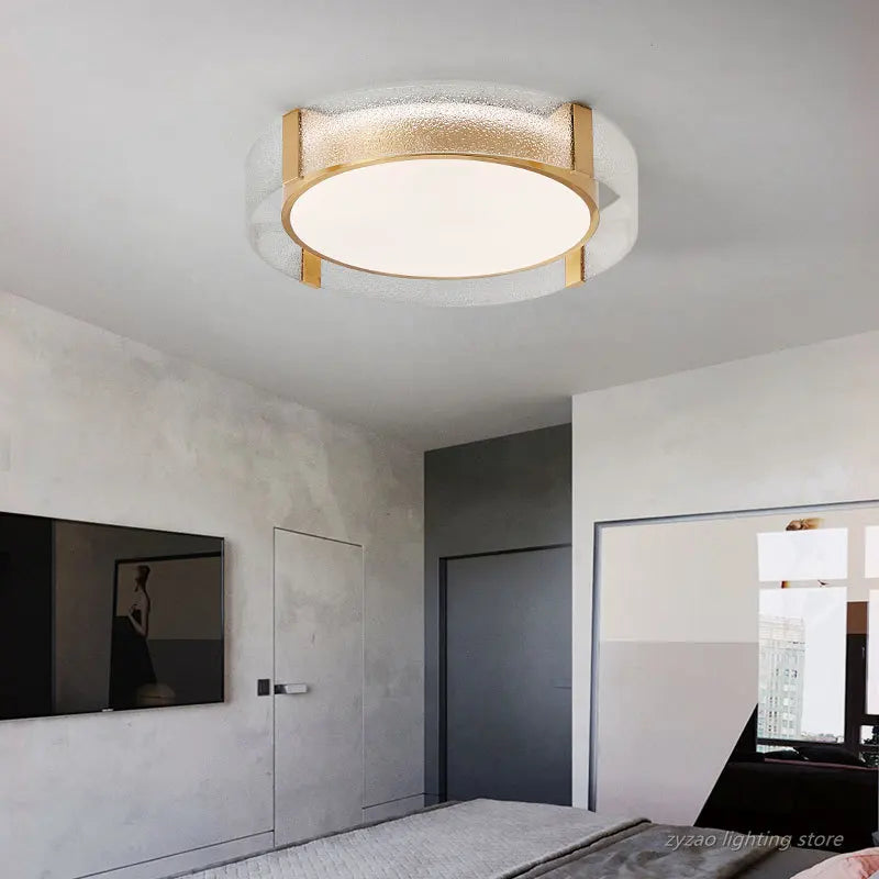 plafonnier nordique simple rond design moderne luxueux