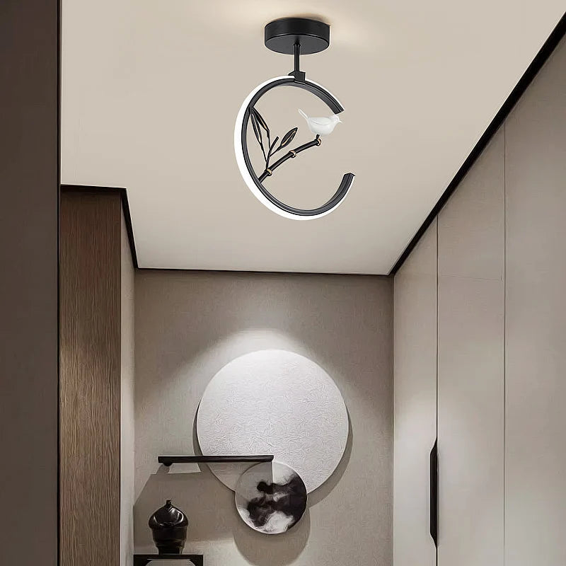 Suspension LED lumière moderne simple - vue 4 sur 8