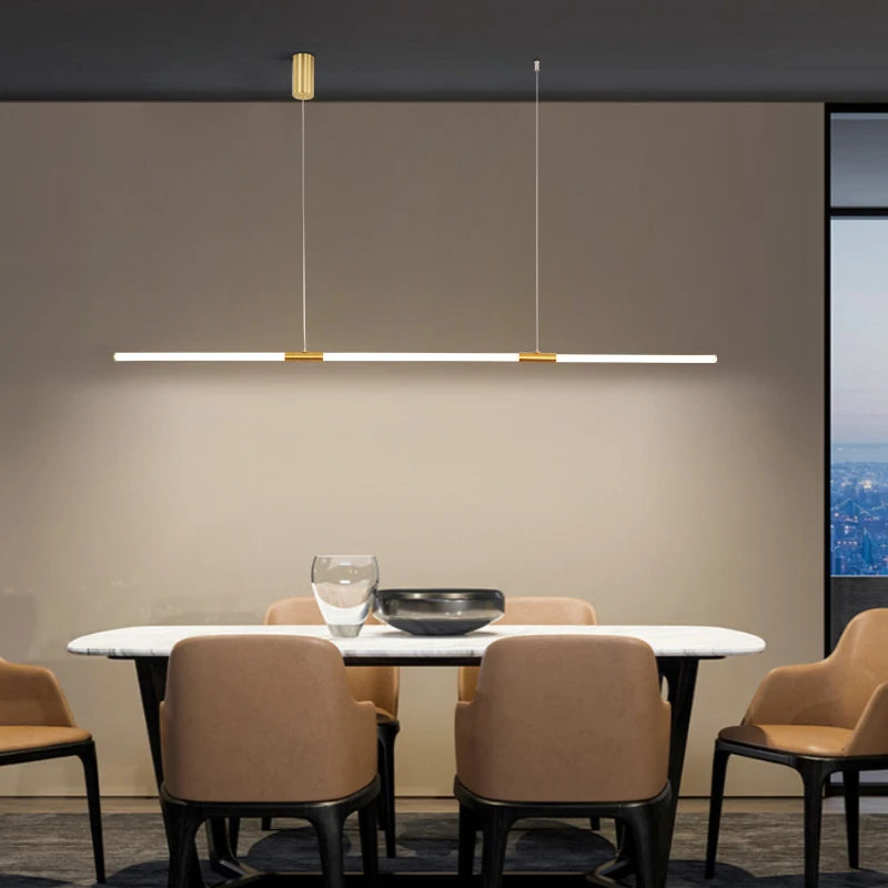 Lustre design style cuivre placage moderne LED