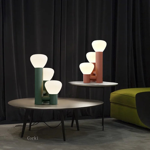 lampe de table design led nordique fer verre décoration