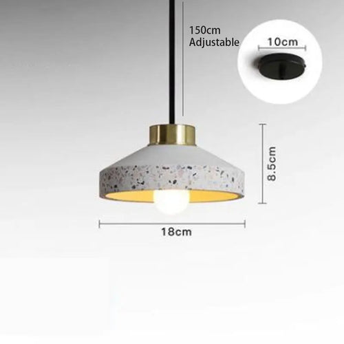 suspension vintage en ciment pour bar et café - vue 13 sur 14