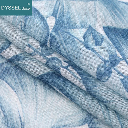 Voilage tulle transparent motif floral style européen salon chambre
