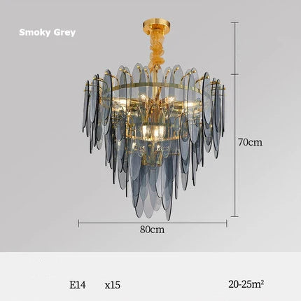 lustre led art déco en fer et verre design élégant pour éclairage moderne - vue 23 sur 25