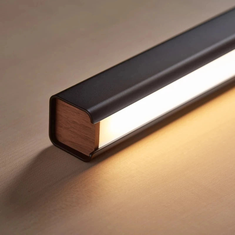Lustre design moderne minimaliste personnalité barre à LED