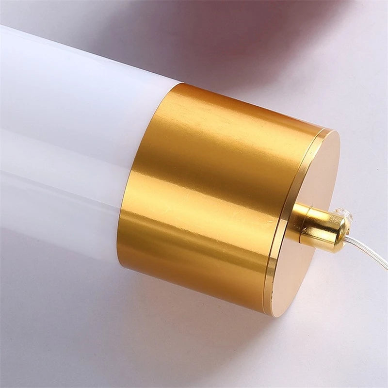 suspension acryliques long tube led nordique minimaliste