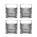 Lot de 4 verres à whisky relief élégants