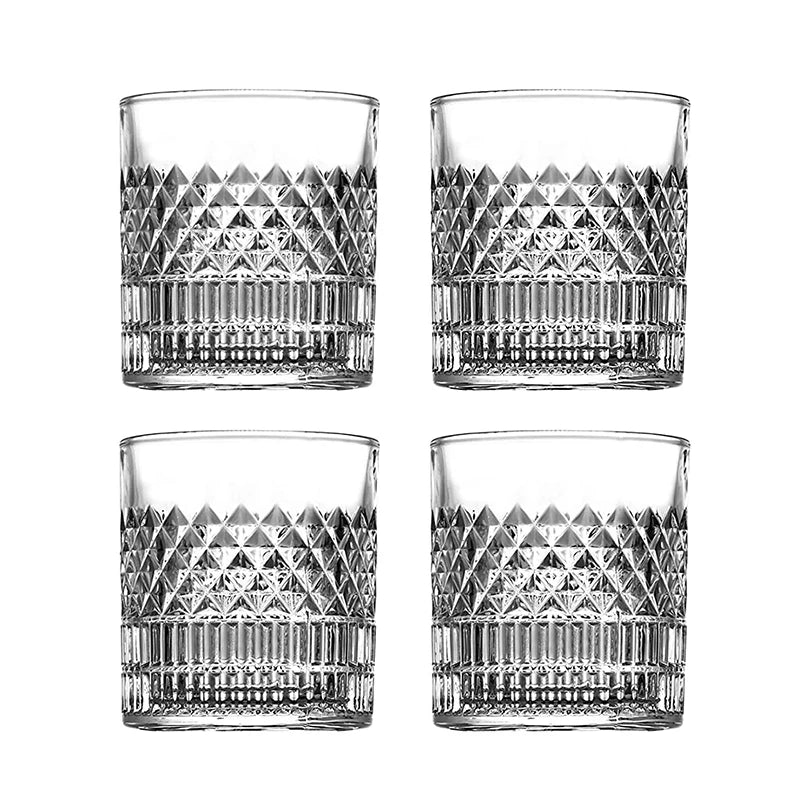 Verres whisky lot 4 style relief resistant - vue 2 sur 7