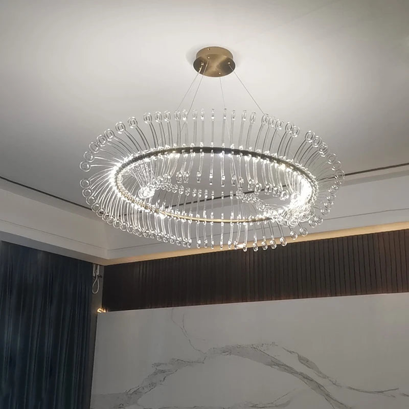 lustre design moderne led luminaire simple nordique suspendu - vue 7 sur 9
