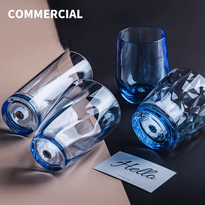 Ensemble 6 verres acrylique incassables style moderne cuisine - vue 3 sur 6