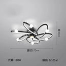 plafonnier led noir anneau maison décor luminaire