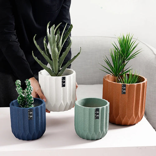 moule silicone pot fleurs créatif style nordique jardinage cylindrique - vue 2 sur 9