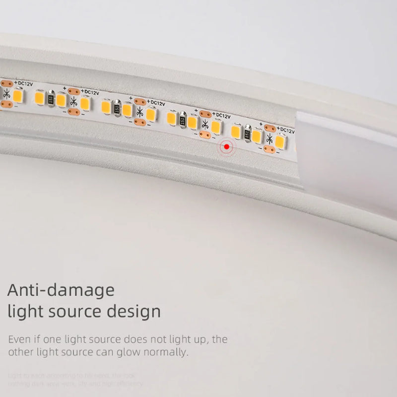 plafonnier led rond blanc