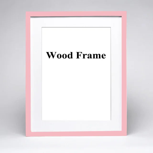 cadre photo en bois avec passe-partout pour montage mural - vue 10 sur 17