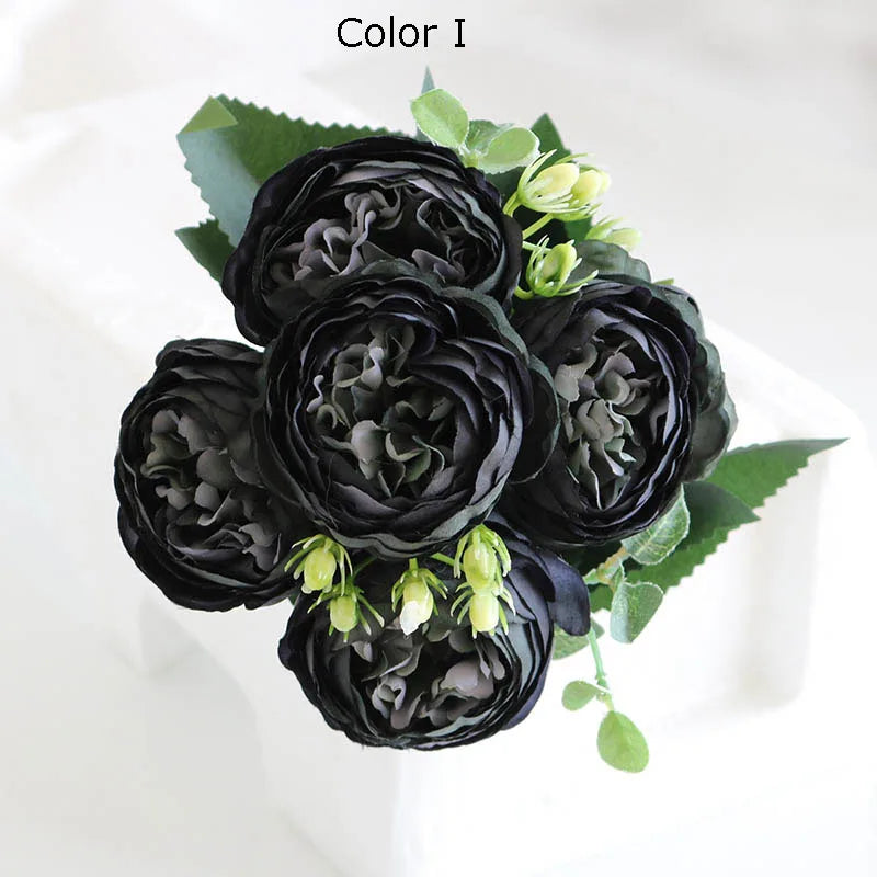 bouquet de fleurs artificielles pour décoration de jardin et mariage - vue 6 sur 18