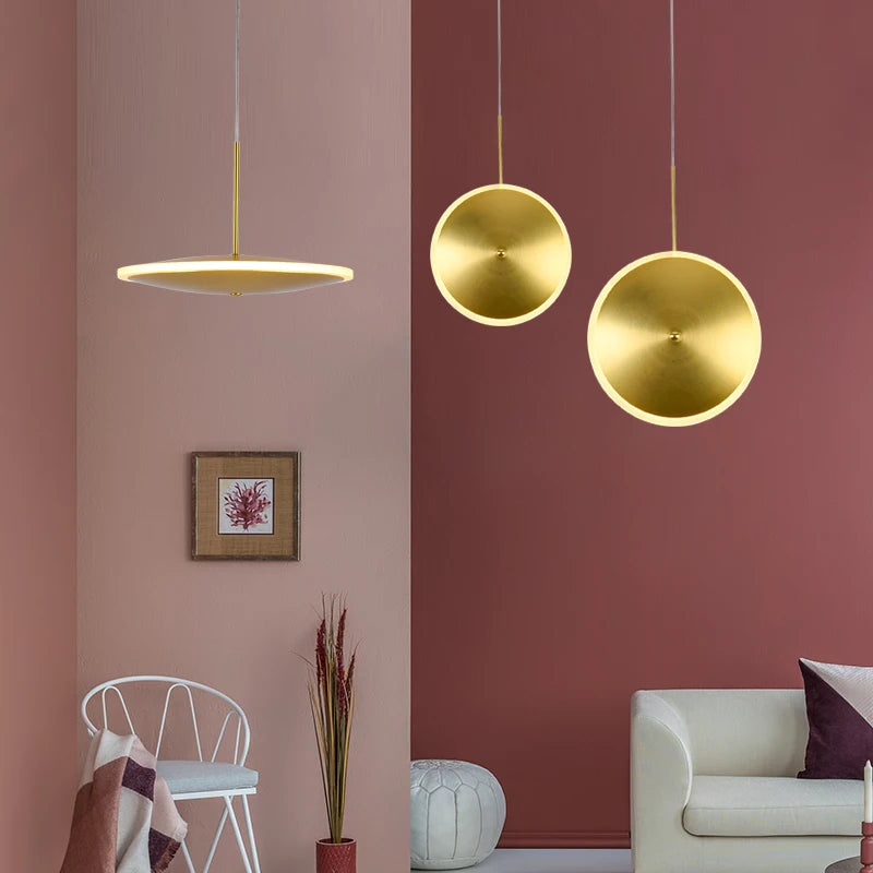 suspension led design nordique luxe métal linéaire pour intérieur - vue 3 sur 12