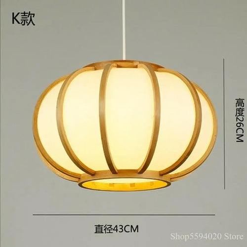 lustre en bambou style zen pour ambiance relaxante - vue 4 sur 29