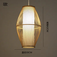 lustre en bambou style zen pour ambiance relaxante