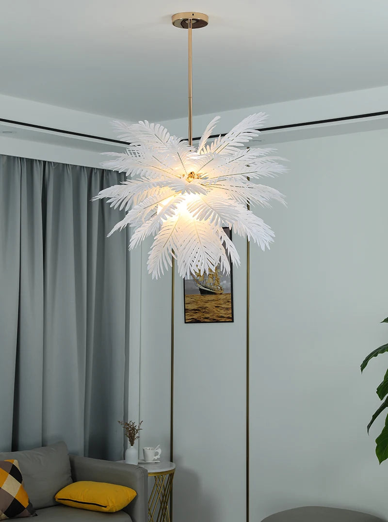 lustre moderne à feuilles d'arbre design pour intérieur - vue 6 sur 6