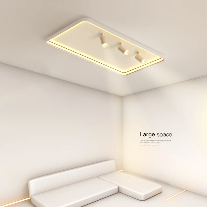 Plafonnier moderne à LEDs lumières pour salon chambre intérieur rond carré Rectangle monté en Surface éclairage