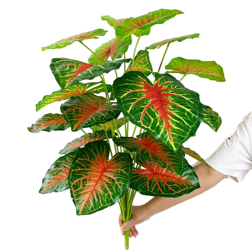 arbre tropical artificiel grandes feuilles de monstera en pot décoratif - vue 21 sur 23