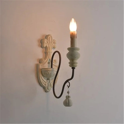lustre suspendu en fer et bois vintage style industriel - vue 10 sur 11
