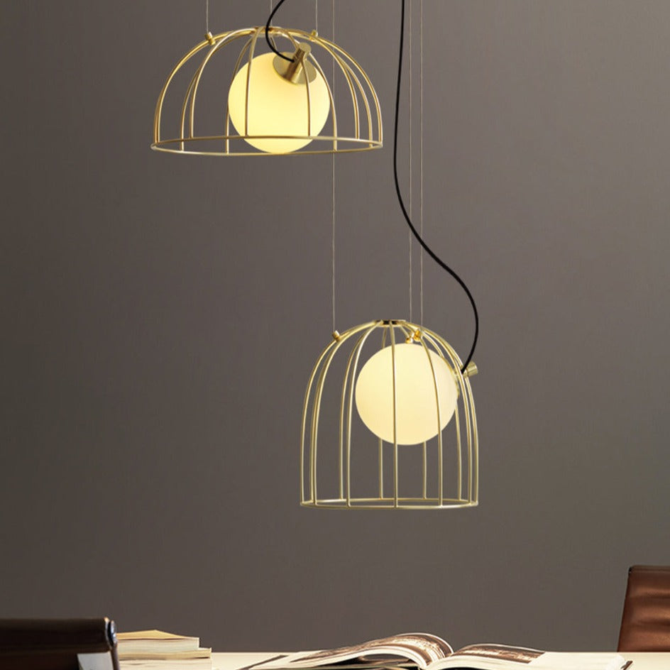 Suspension design avec abat-jour métallique ajouré Ohio - vue 4 sur 10