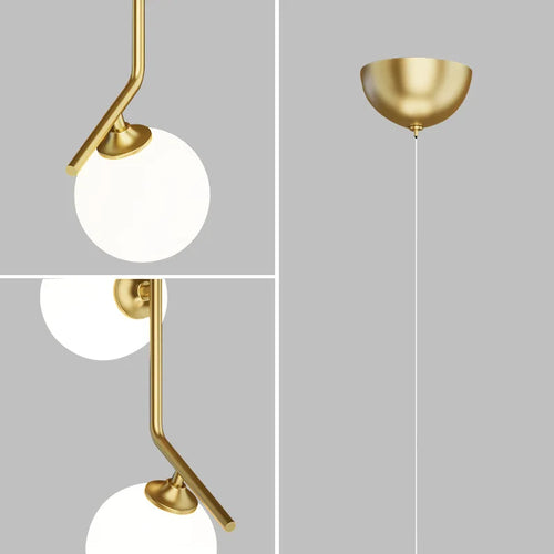suspension moderne à bulles design créatif en verre pour décoration élégante - vue 7 sur 8