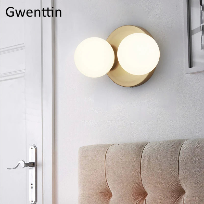 applique murale moderne à led en verre pour décoration intérieure - vue 4 sur 10
