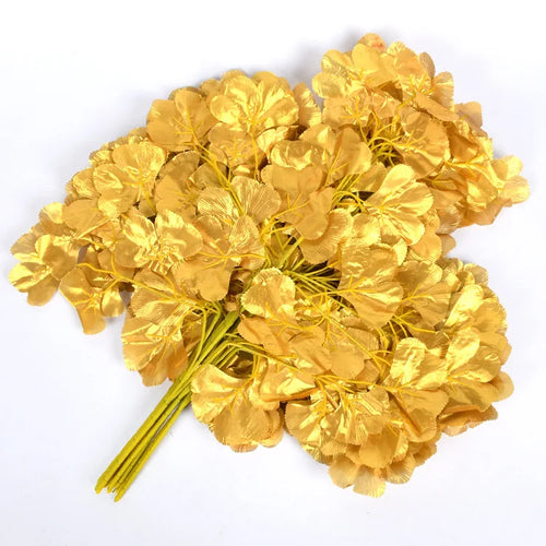 lot de 12 feuilles d'érable artificielles pour décoration d'automne - vue 20 sur 19