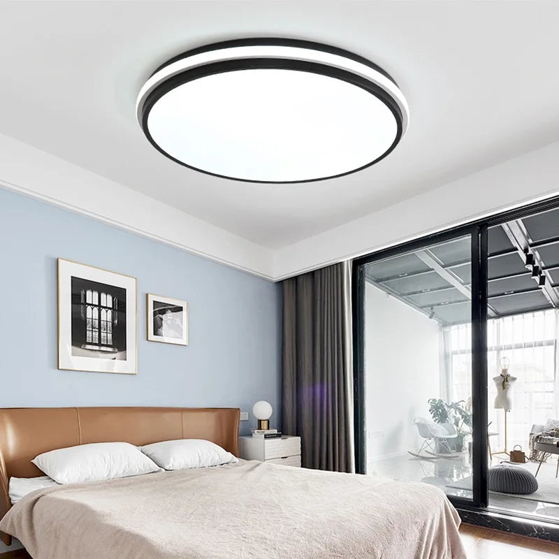 plafonnier moderne à LED ultra fin avec intensité variable - vue 4 sur 9
