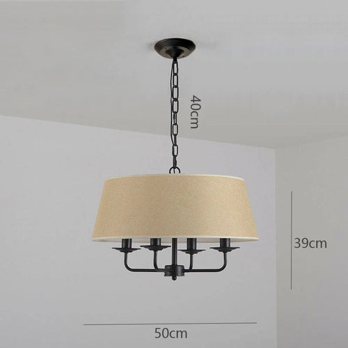luminaire suspendu led style rétro américain pour salon moderne - vue 10 sur 11