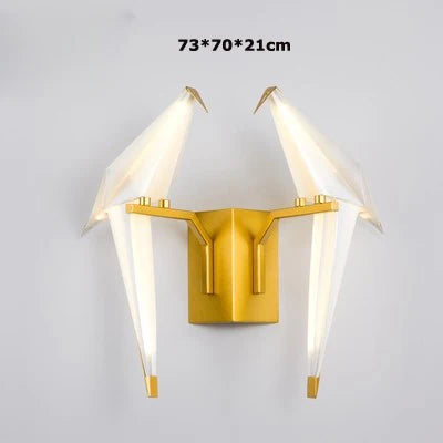 lampe postmoderne en fer acrylique pour amoureux des oiseaux - vue 18 sur 21