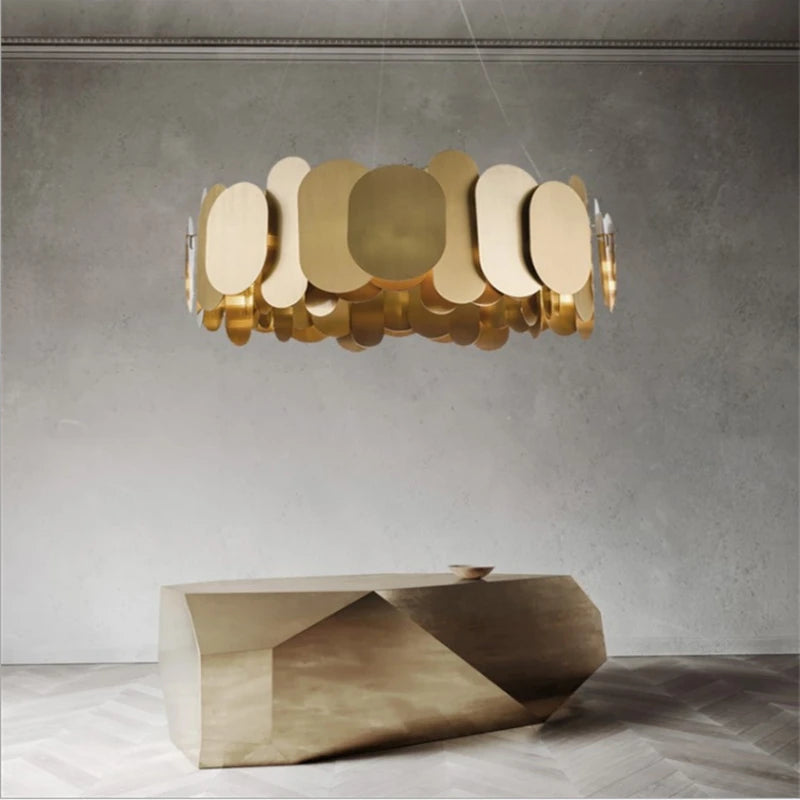 lustre à panneaux nordiques design pour décoration intérieure moderne - vue 4 sur 6