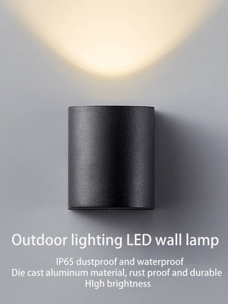 applique murale led extérieure étanche en aluminium